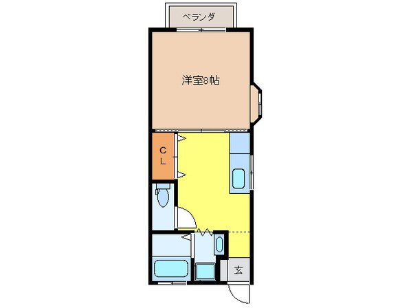 三咲コーポの物件間取画像